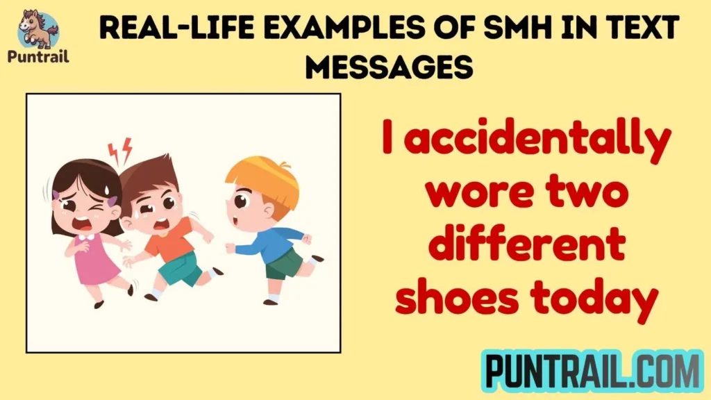 Real-Life Examples of SMH in Text Messages