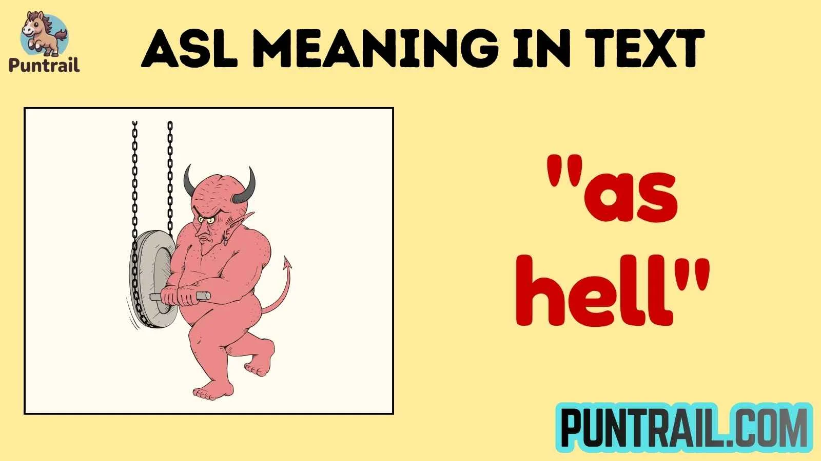 asl meaning in text