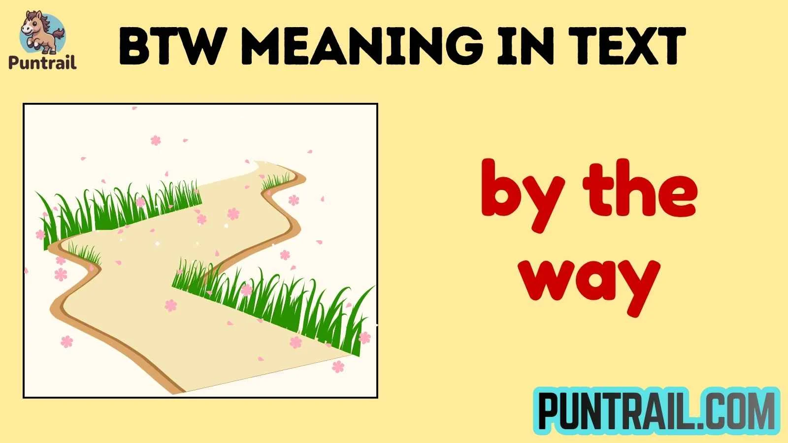 btw meaning in text