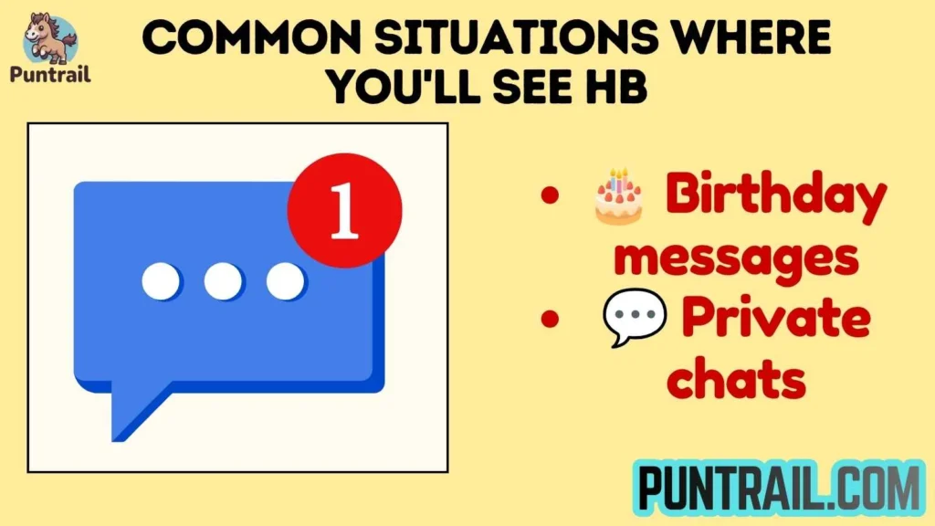 Common Situations Where You'll See HB