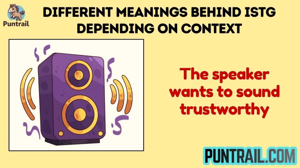 Different Meanings Behind ISTG Depending on Context