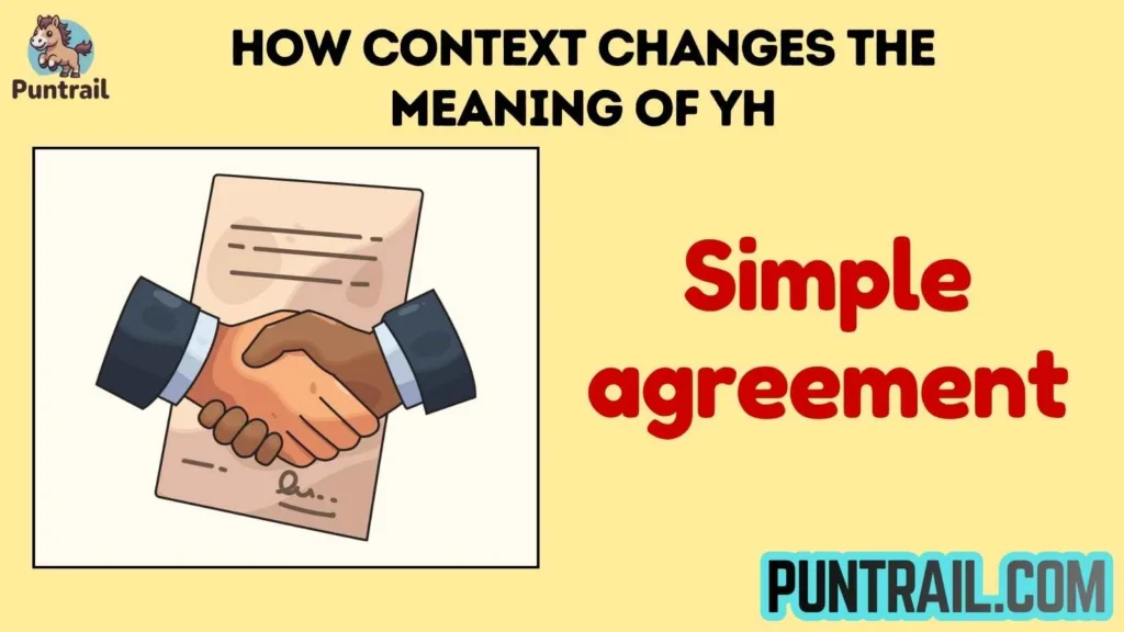 How Context Changes the Meaning of YH