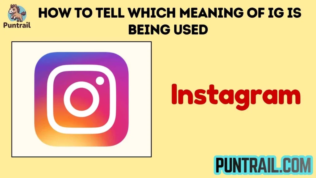 How to Tell Which Meaning of IG Is Being Used