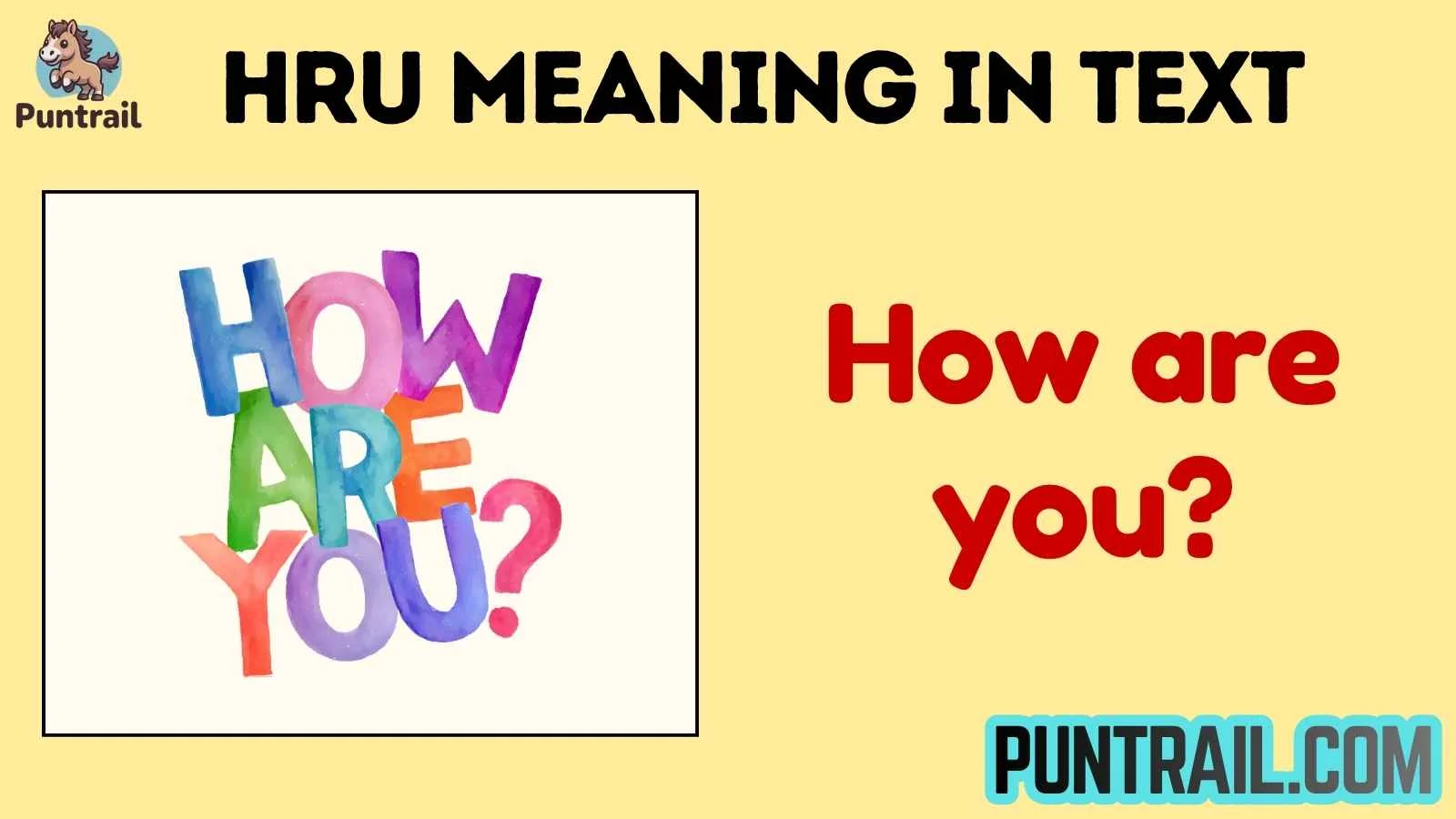 hru meaning in text