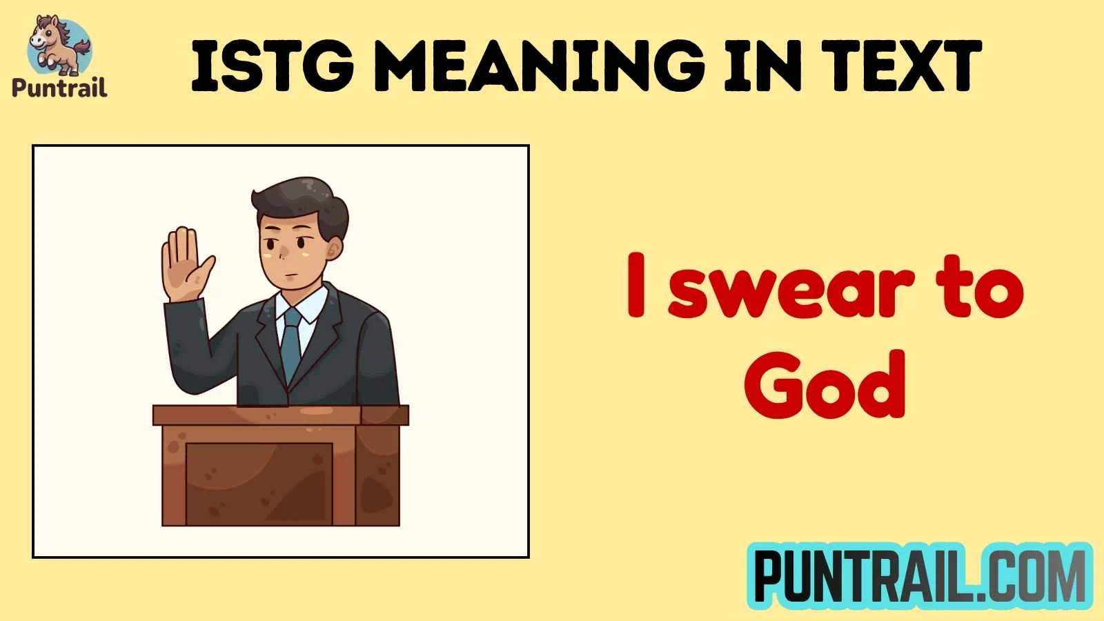 istg meaning in text