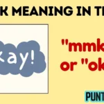 mk meaning in text