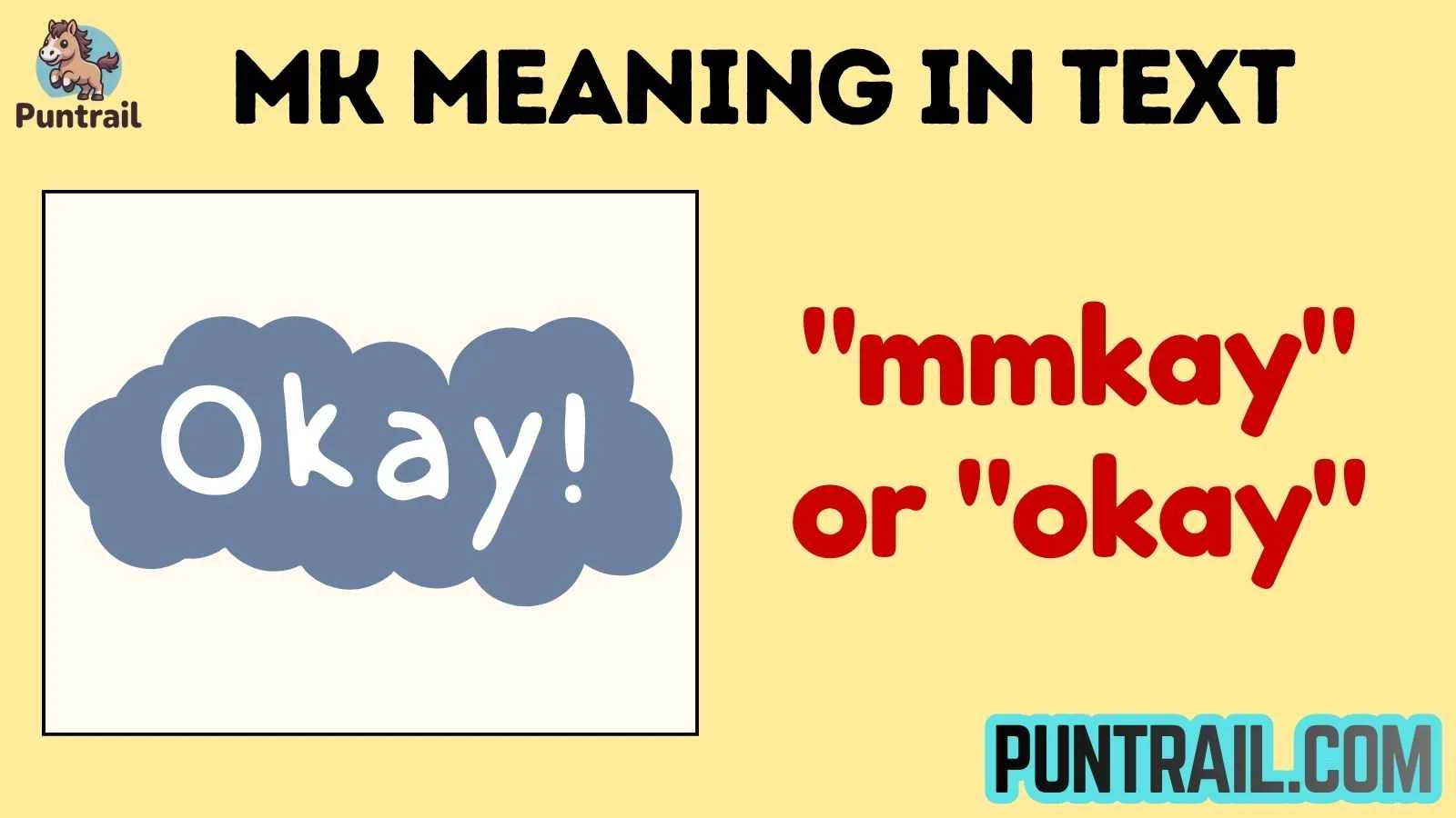 mk meaning in text