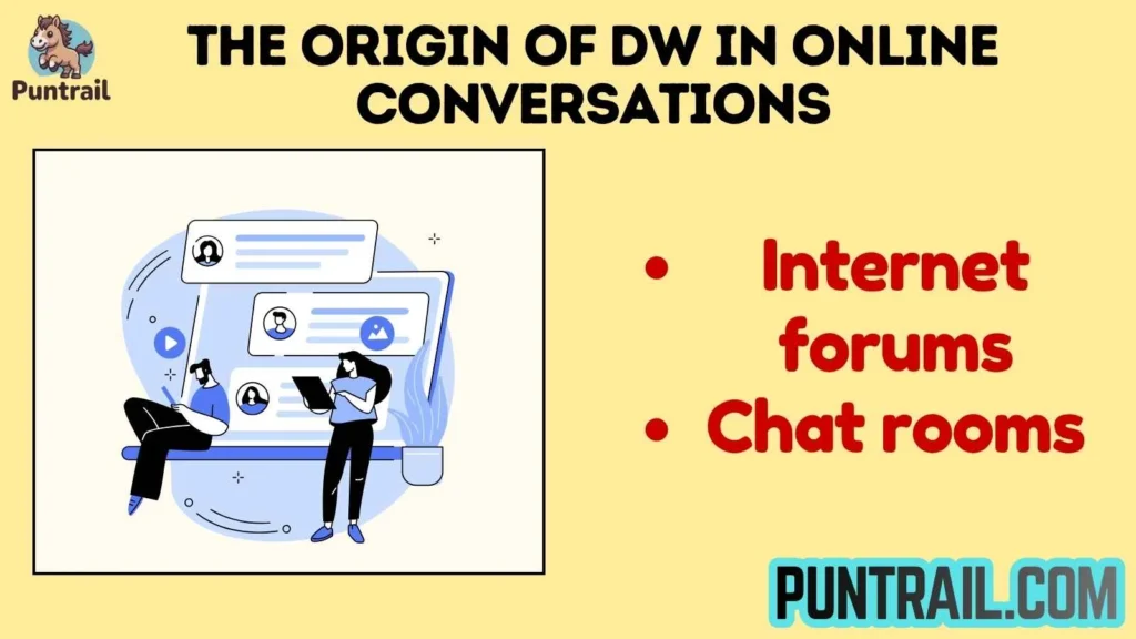 The Origin of DW in Online Conversations