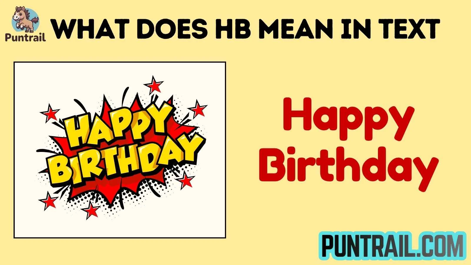what does hb mean in text