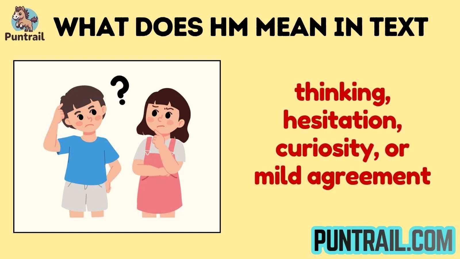 what does hm mean in text