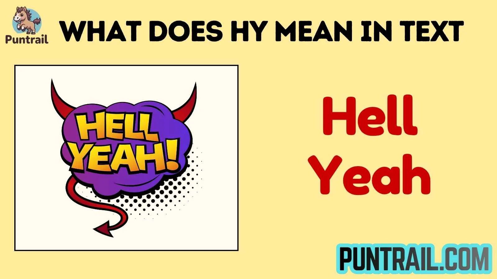 what does hy mean in text