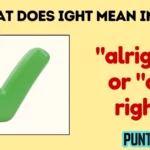 what does ight mean in text