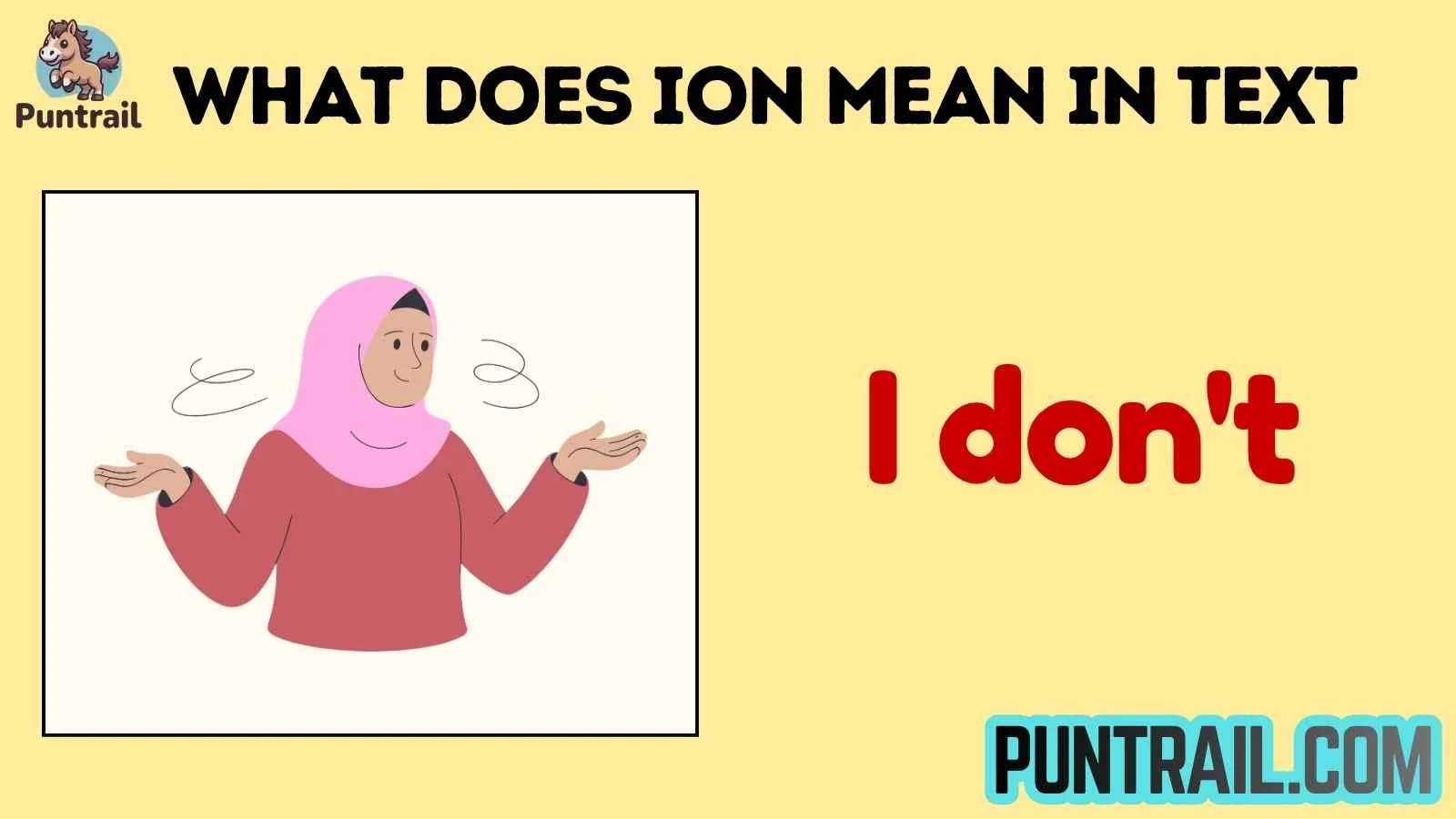 what does ion mean in text