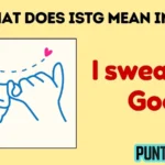 what does istg mean in text