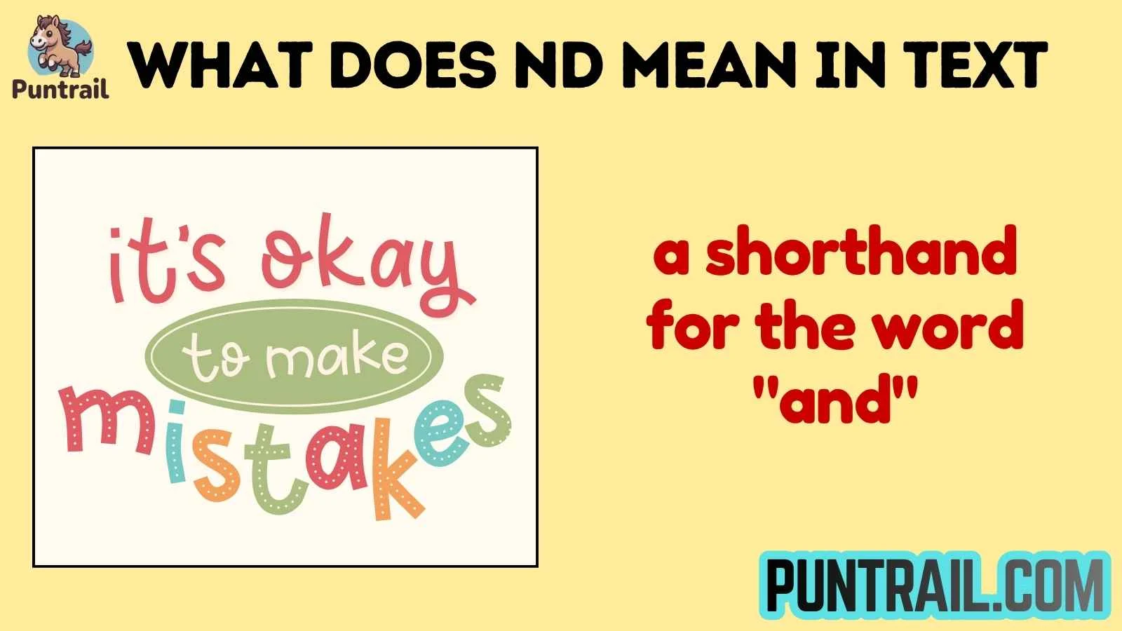 what does nd mean in text