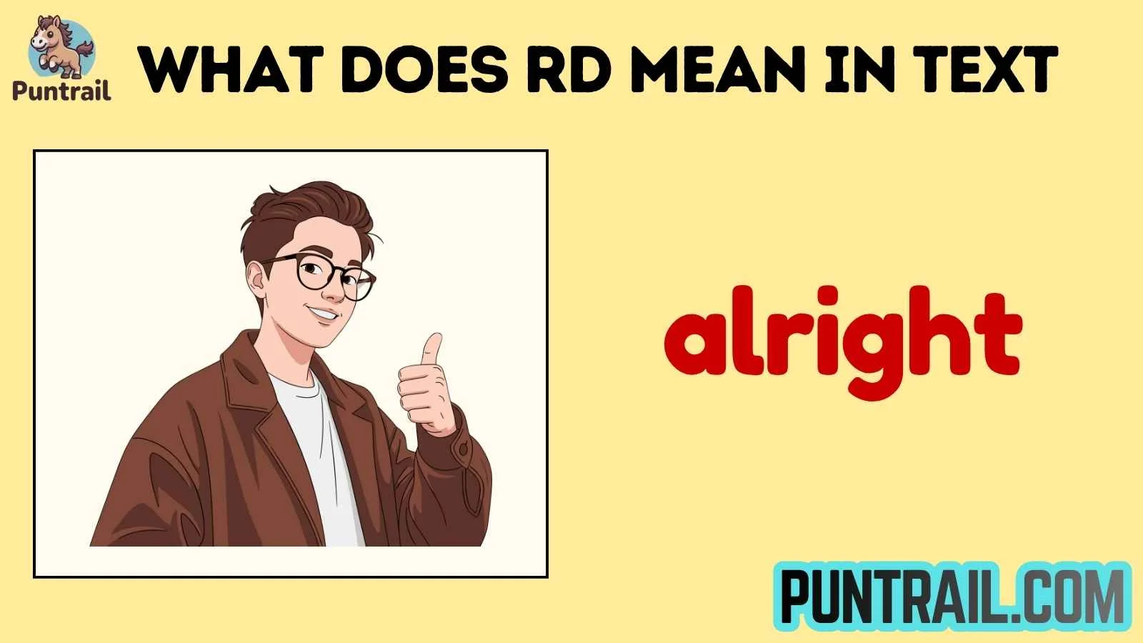 what does rd mean in text