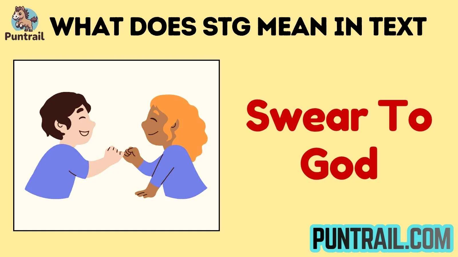 what does stg mean in text