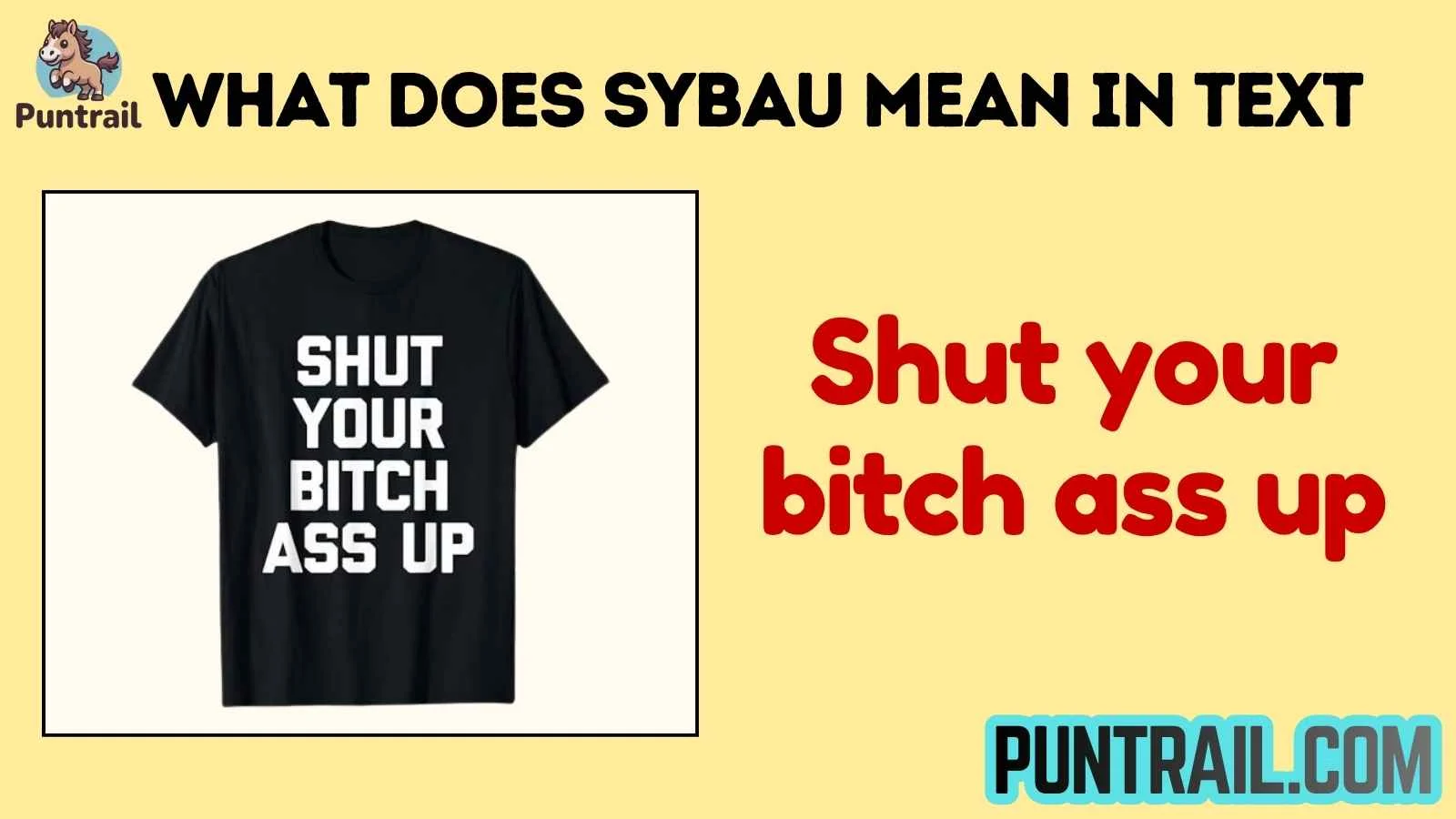 what does sybau mean in text