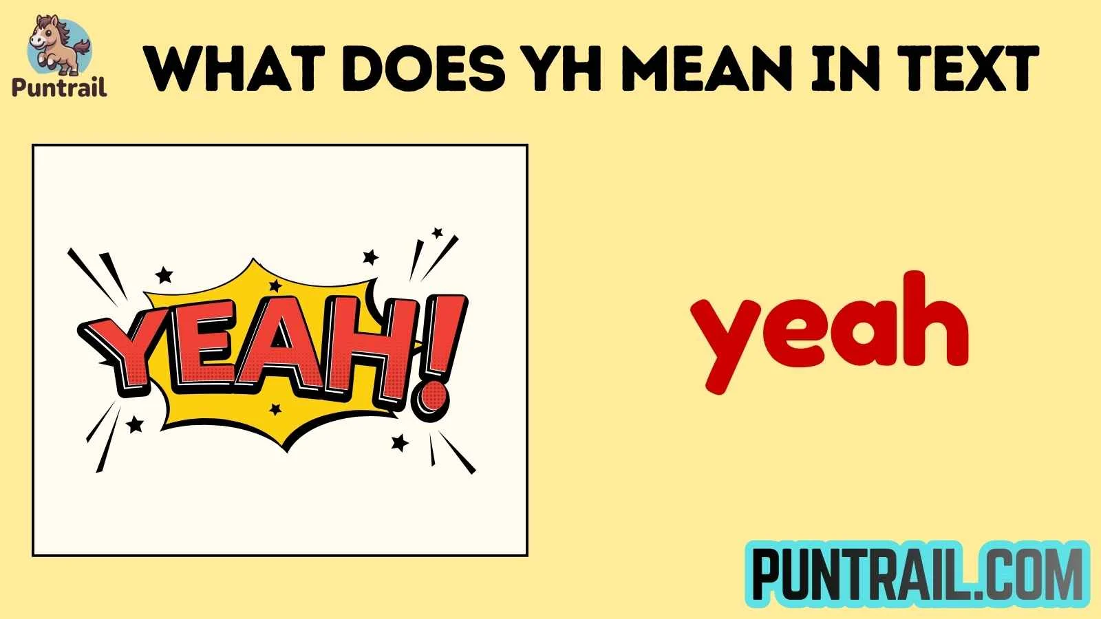 what does yh mean in text