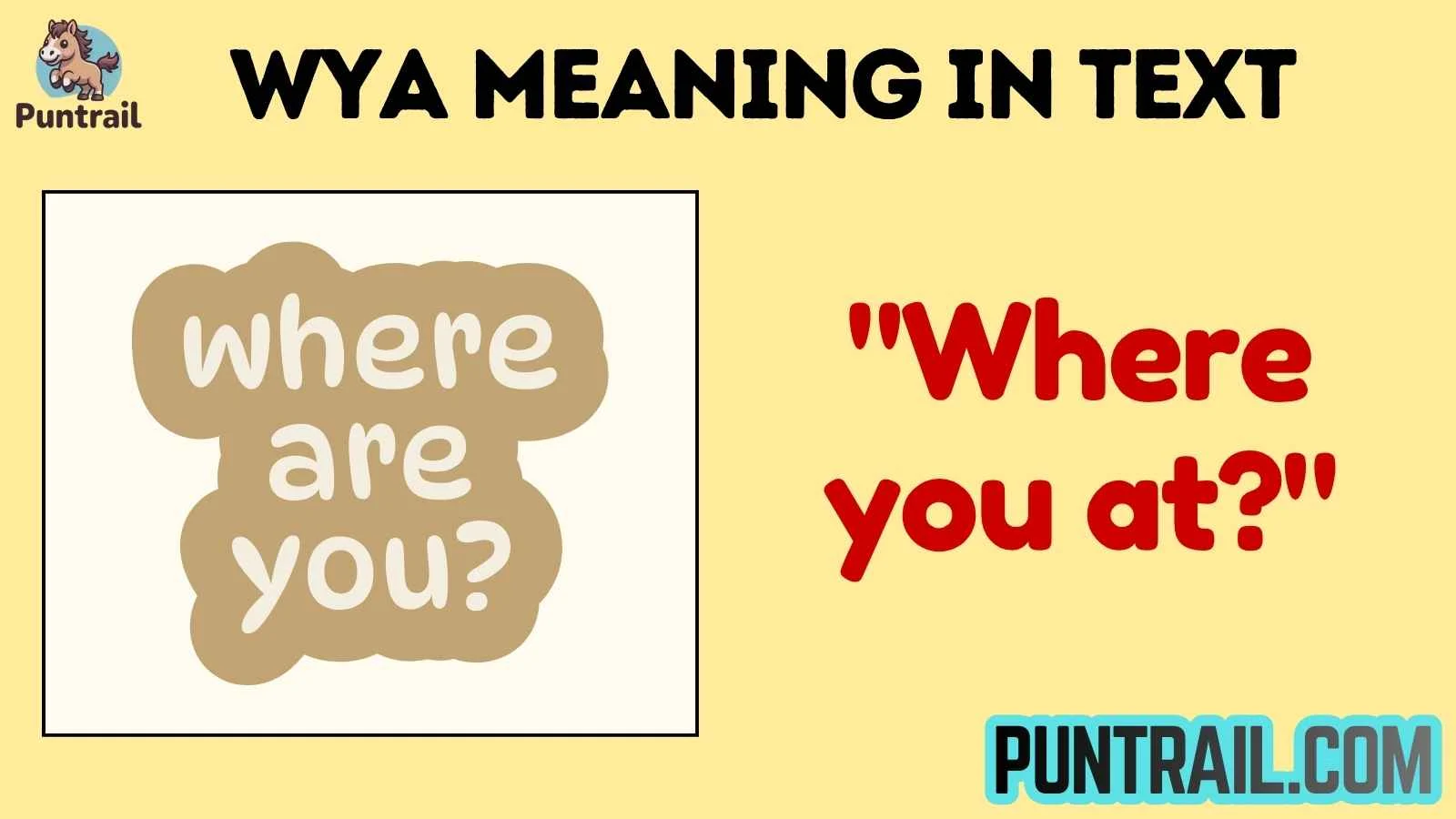 wya meaning in text