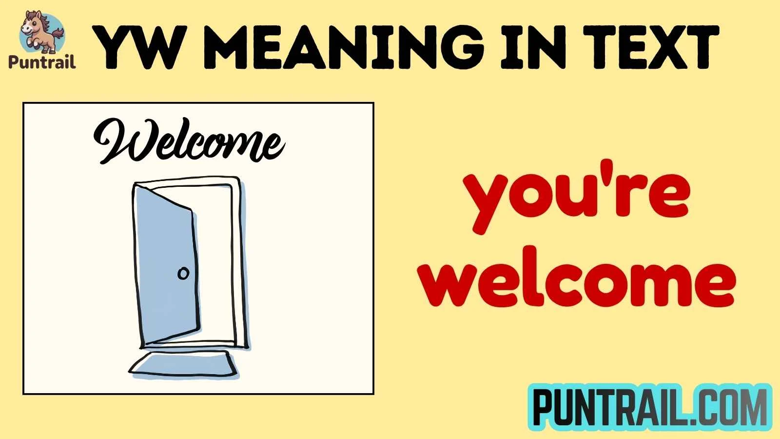 yw meaning in text