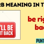 brb meaning in text
