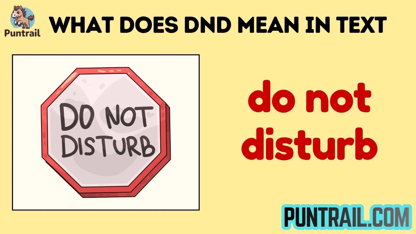 what does dnd mean in text