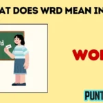 what does wrd mean in text
